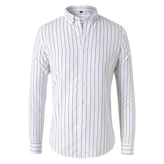 Dexter - Casual, striped long-sleeve shirt for men