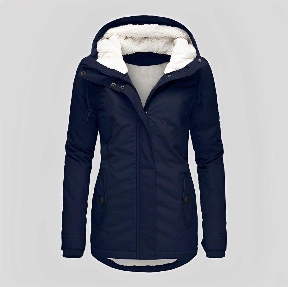 Earleen - Comfortable and warm jacket with hood