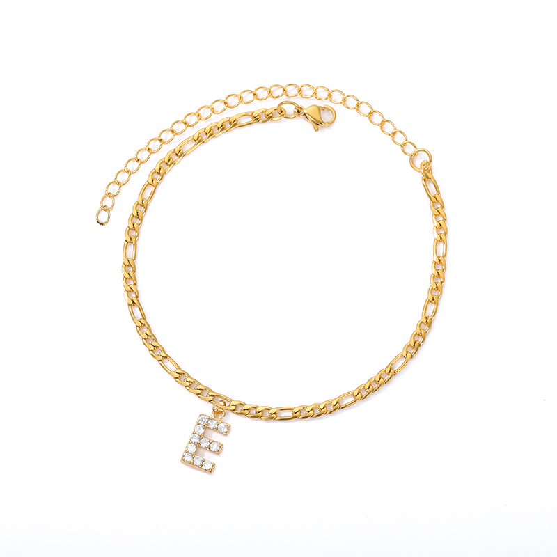 Ankle with Initial - Ankle bracelet with your initial