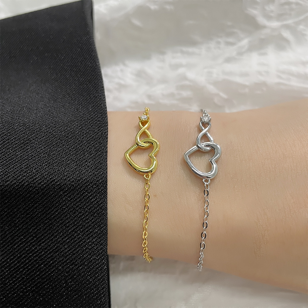 Infinite Heart Bracelet - Delicate CZ Bracelet