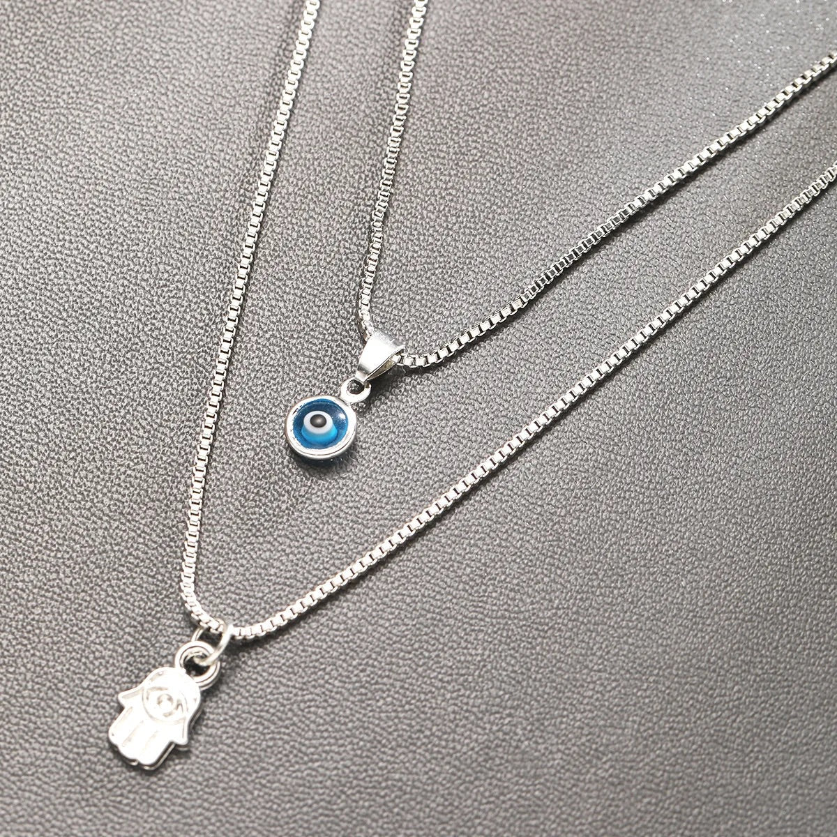Sahar – Two-Row Evil Eye Necklace