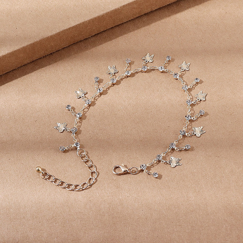 Butterfly Anklet with Tassels - Elegant Anklet