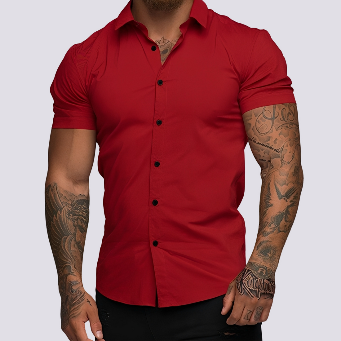 Lukas - Stretch Lapel Shirt
