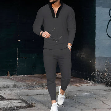 Andrew - Stylish waffle-pattern tracksuit for men