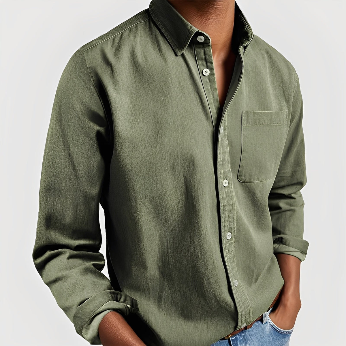 Tanner - Casual shirt with button placket