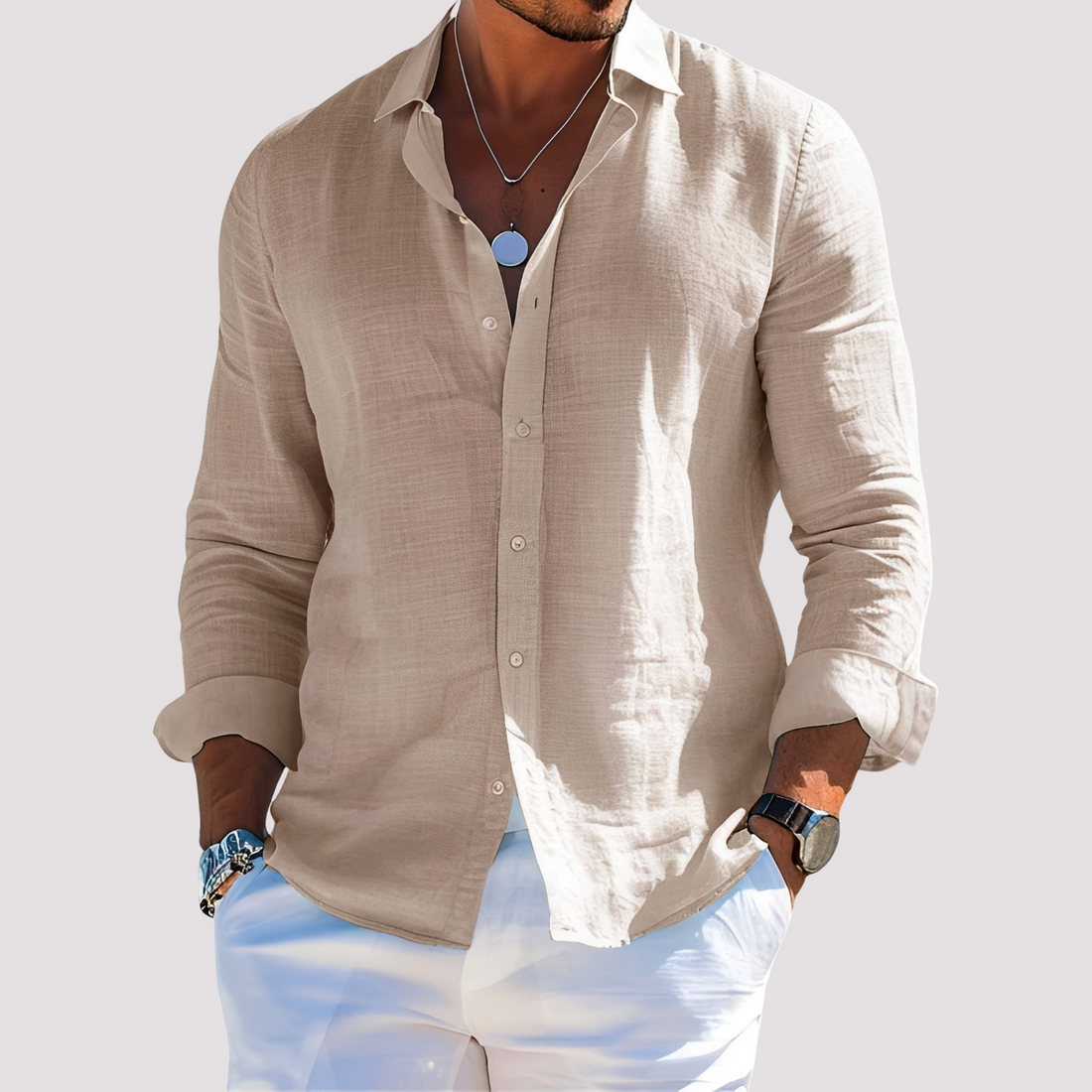 Dale – Long-sleeve shirt for men – Casual and relaxed