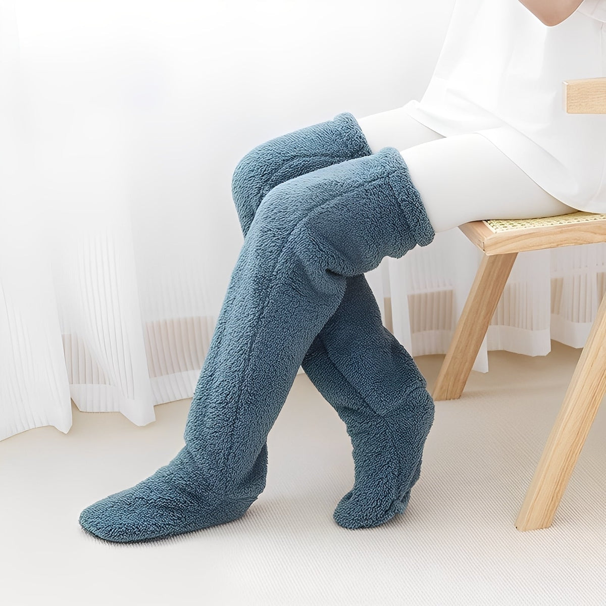 Camellia - Warm, Over-the-Knee Winter Socks for Women