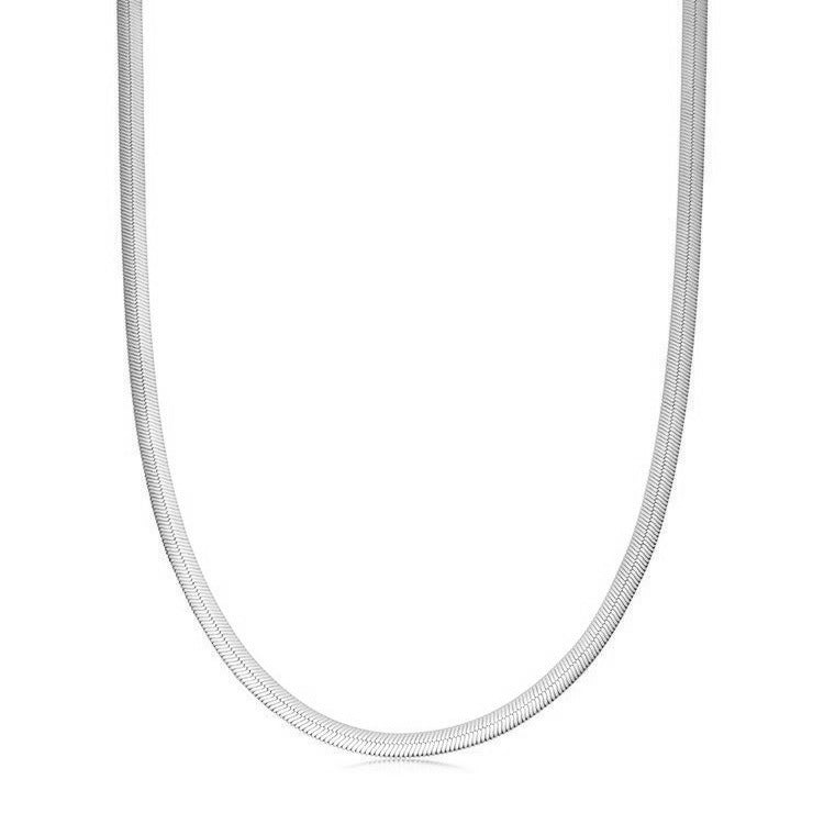 Snake Chain - Fishbone Collar Necklace