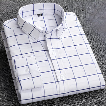 Jezriel - Trendy plaid long sleeve shirt for men