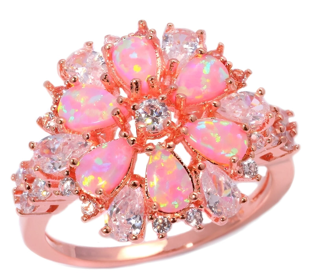 Rian – Fine Ring Flower of Fire Opal