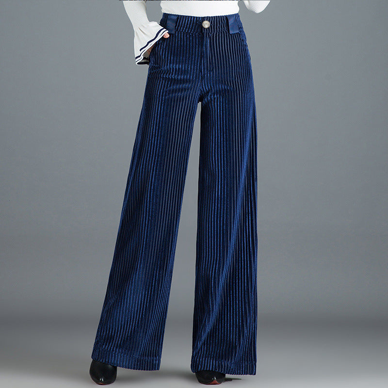Casey - Stylish Corduroy Wide-Leg Pants for Women