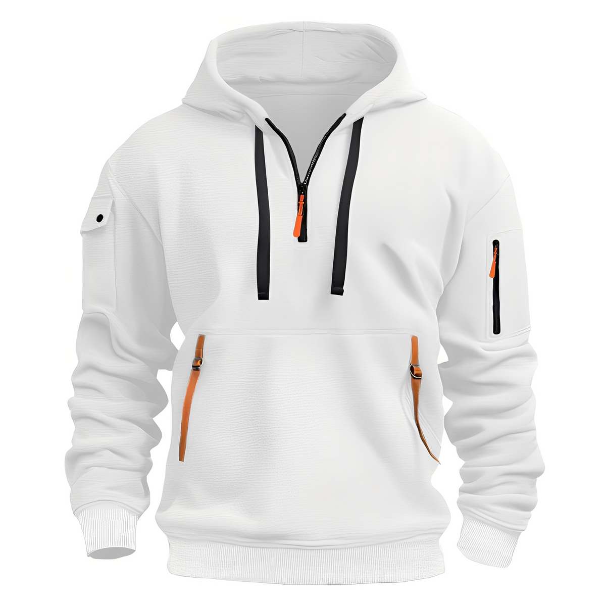 Paxton - Cozy hoodie jacket with half zipper