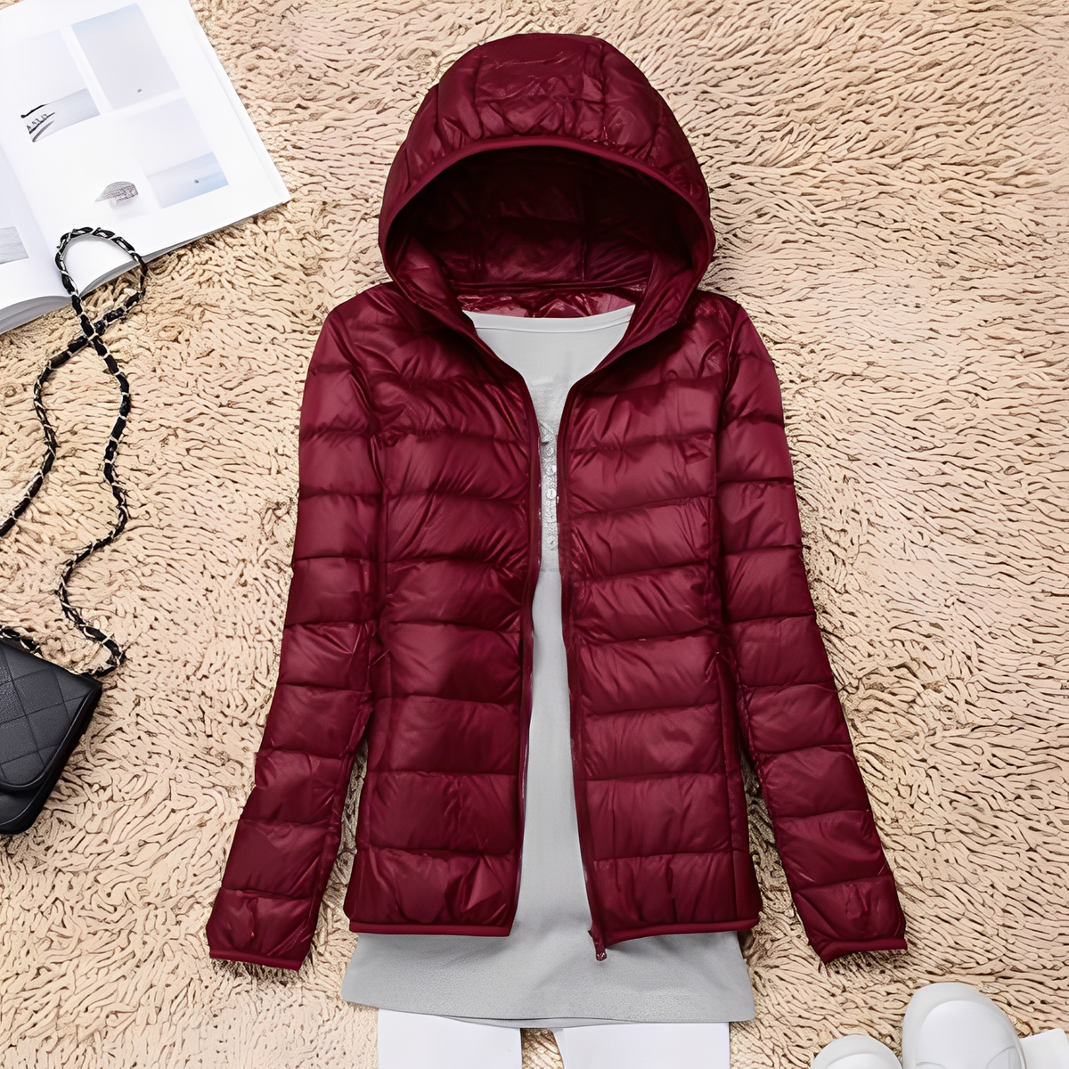 Lyndsay - Cozy and elegant jacket with hood