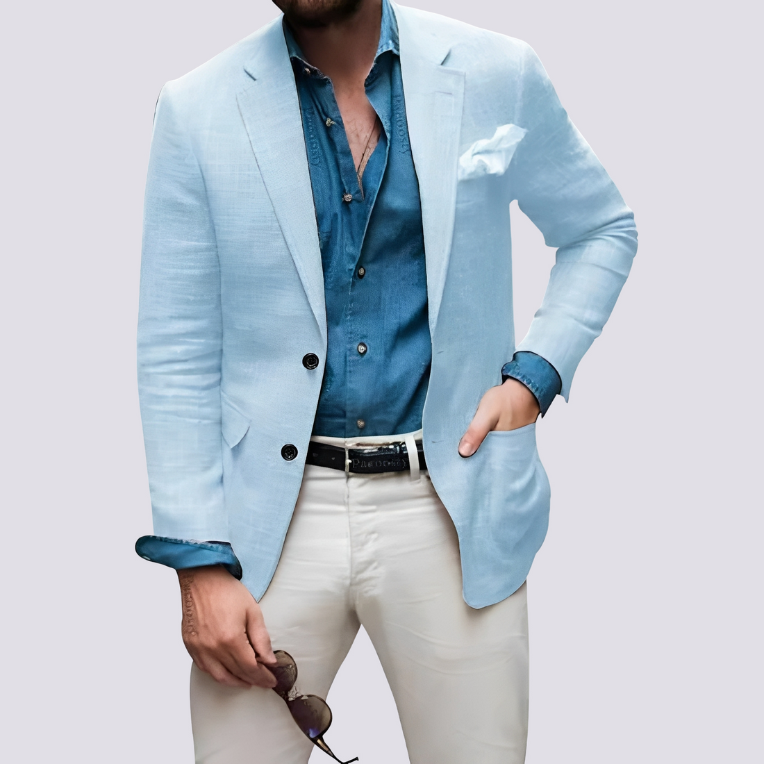 Glenn - Elegant men's blazer with buttons