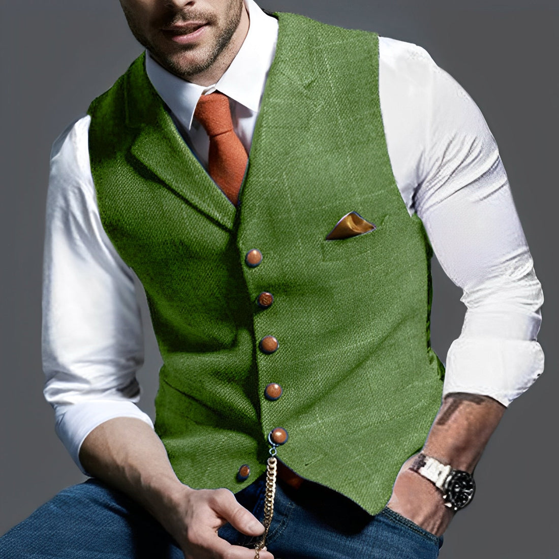 Jasper – Vintage Vest for Men