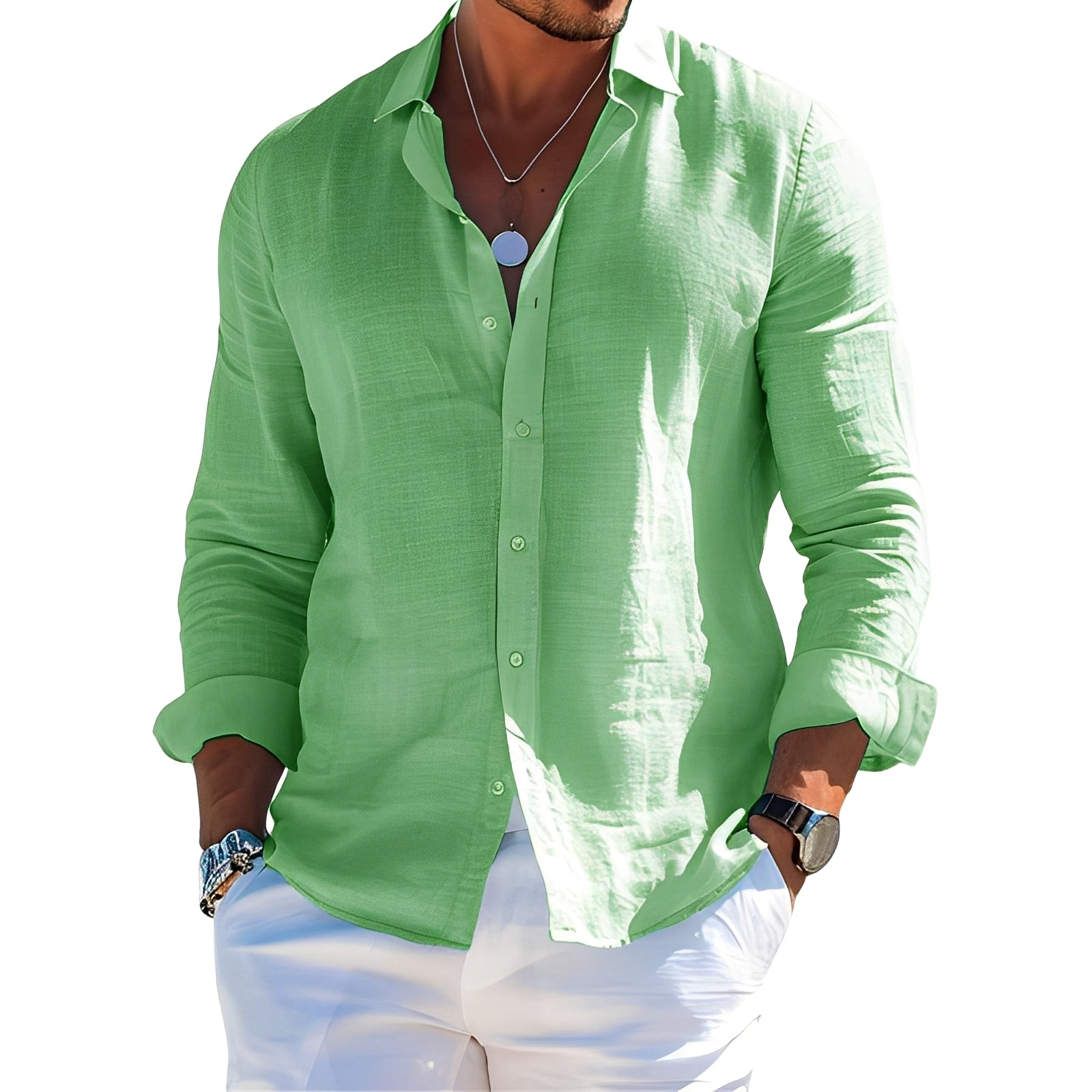 Félicien - Comfortable long-sleeve polo shirt