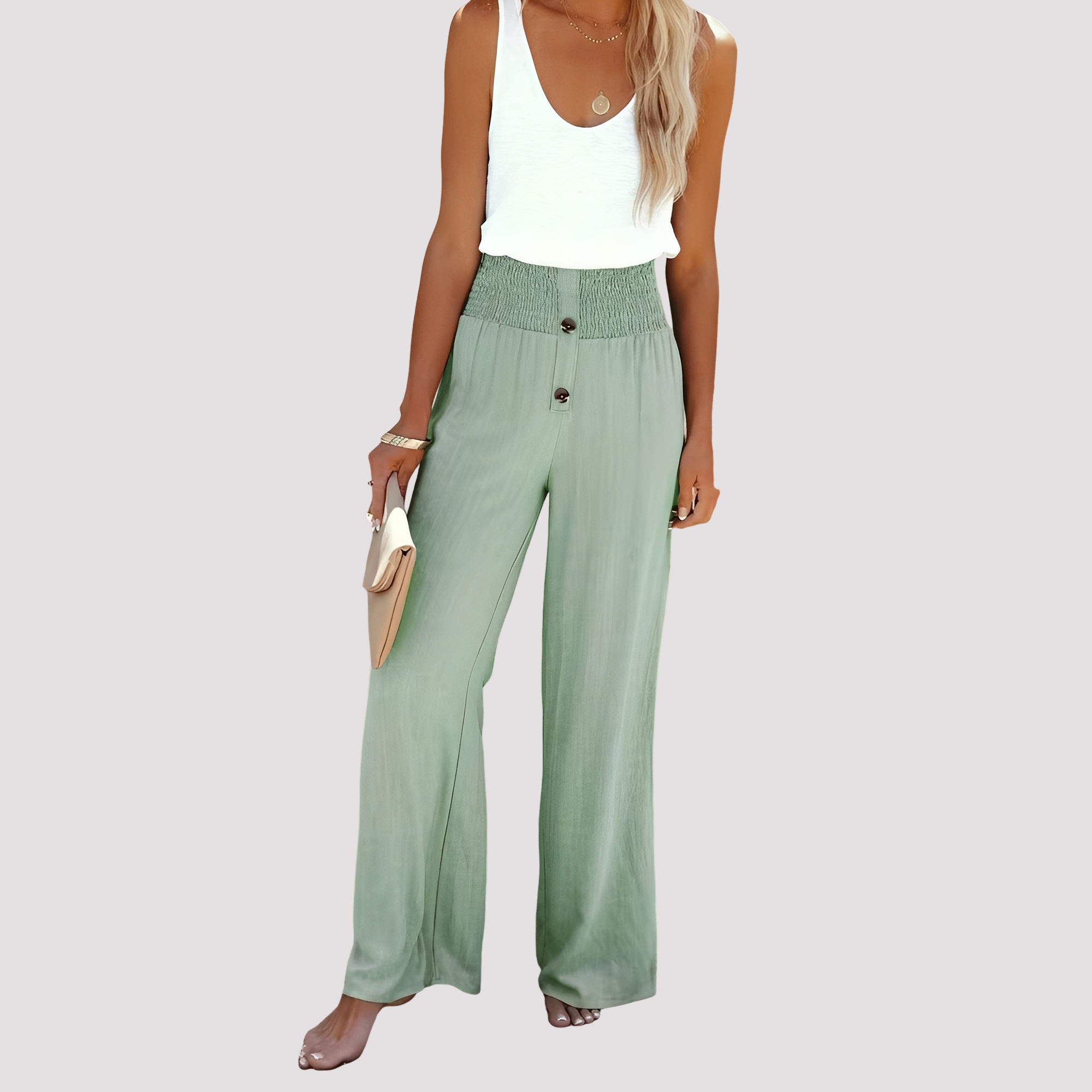 Christa - Loose High-waisted Pants
