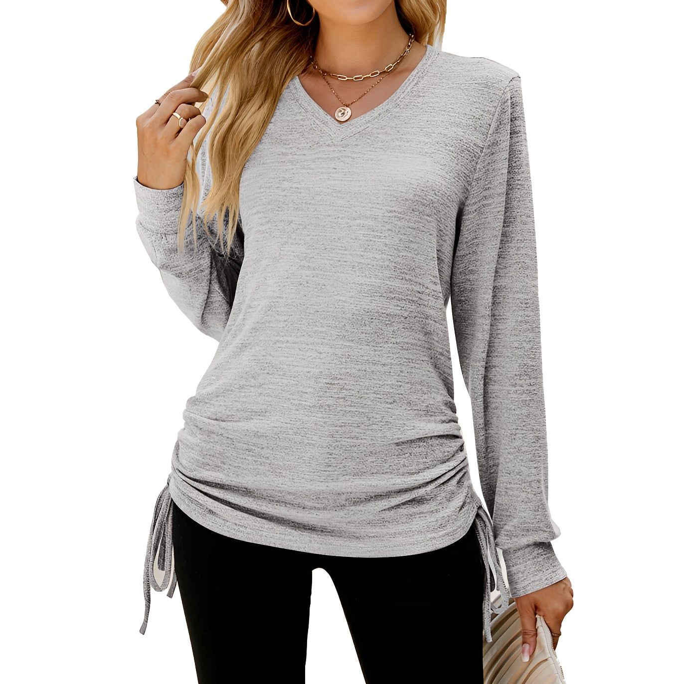 Ellaine - Women's Trendy V-neck Blouse