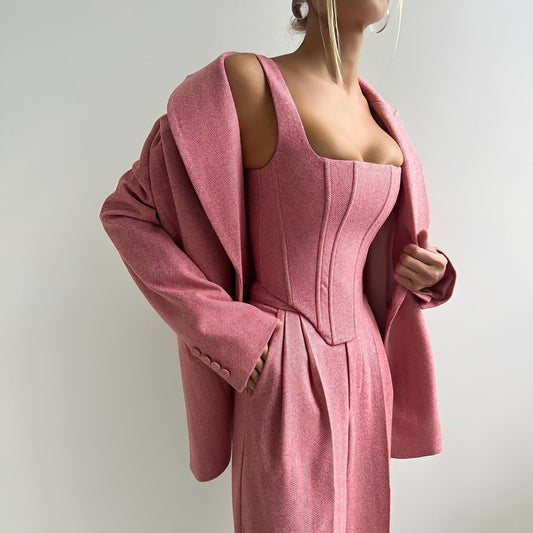 Madeline - Elegant three-piece blazer set for women