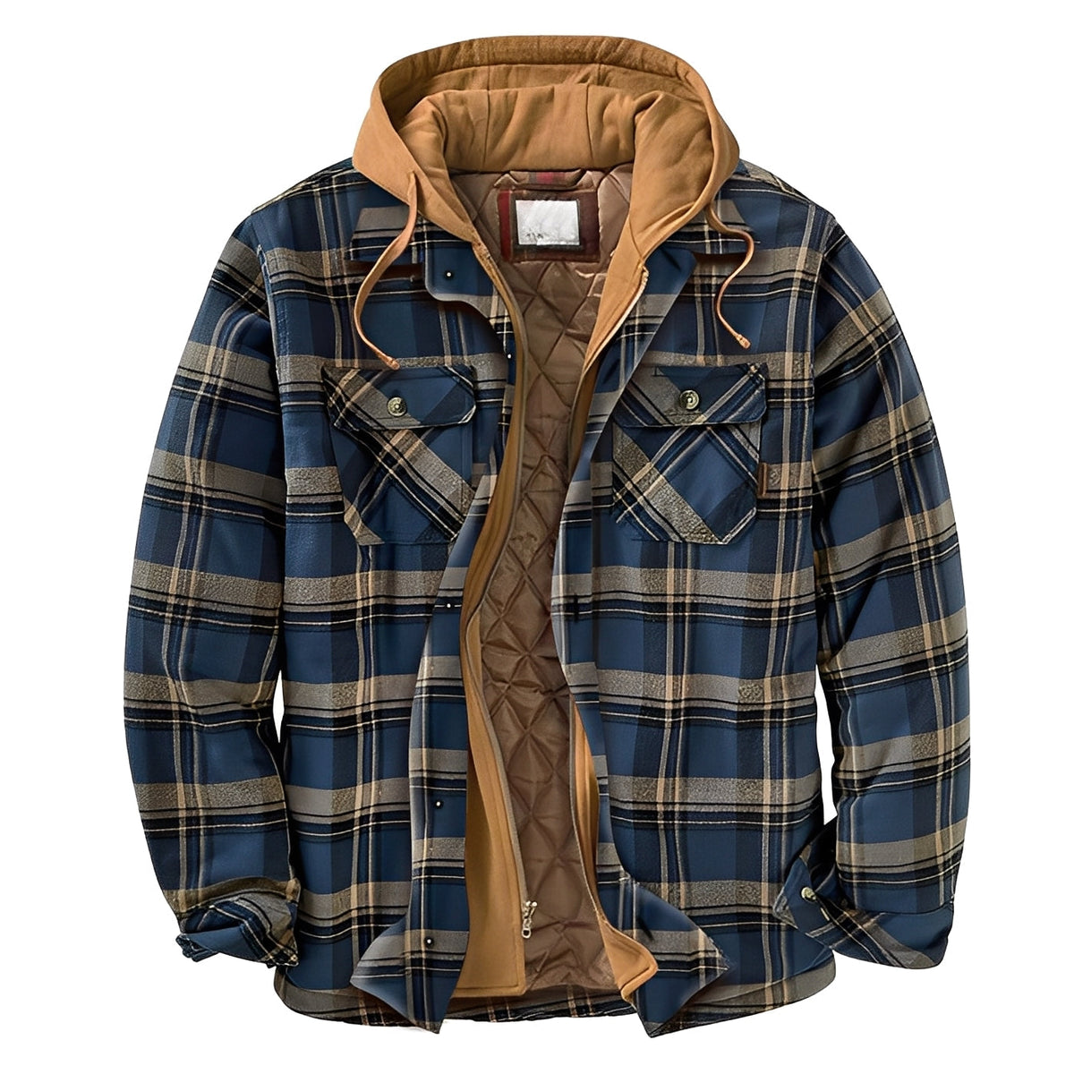 Flynn - Classic plaid jacket with hood