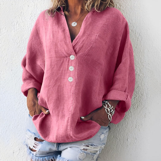 Sandra - Casual Long Sleeve Shirt for Women