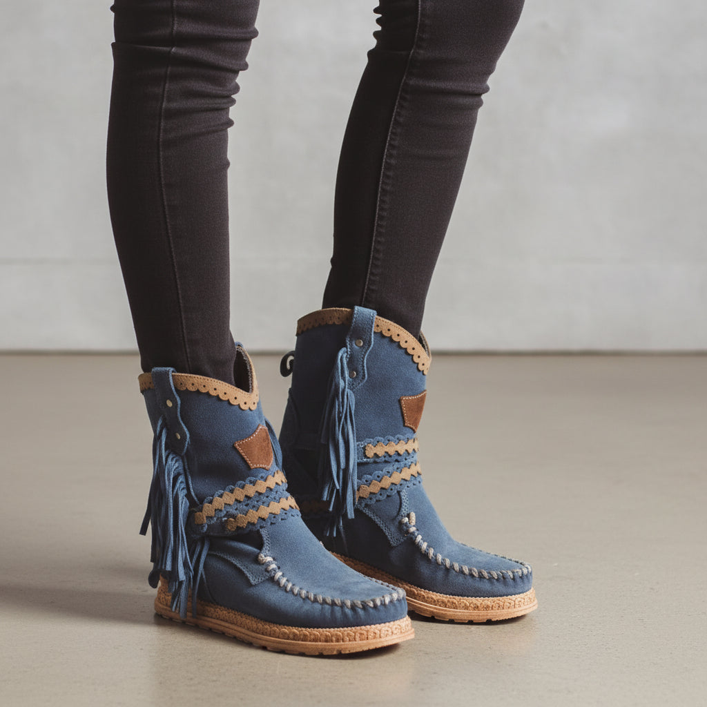 Brianna - Trendy Boho Ankle Boots