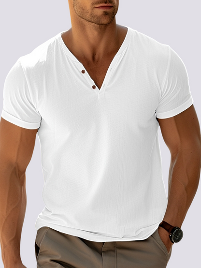 Oliver - Retro V-neck top for men