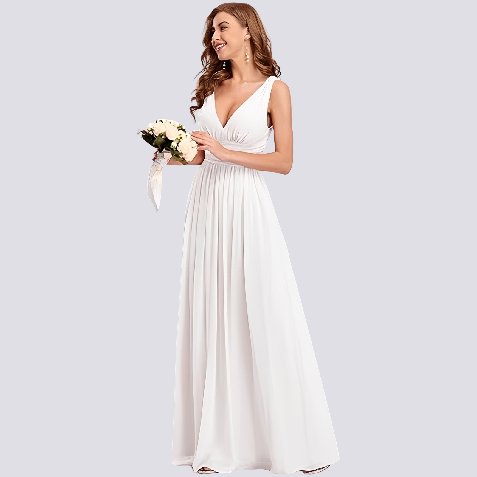Maddie - Trendy sleeveless evening dress for women