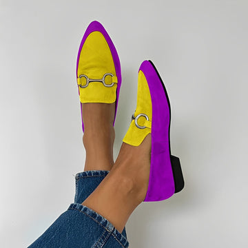 Vinnie - Stylish Vibrant Pointed Loafers