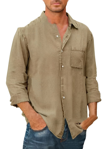 Alfie - Long-sleeved Washed Shirt