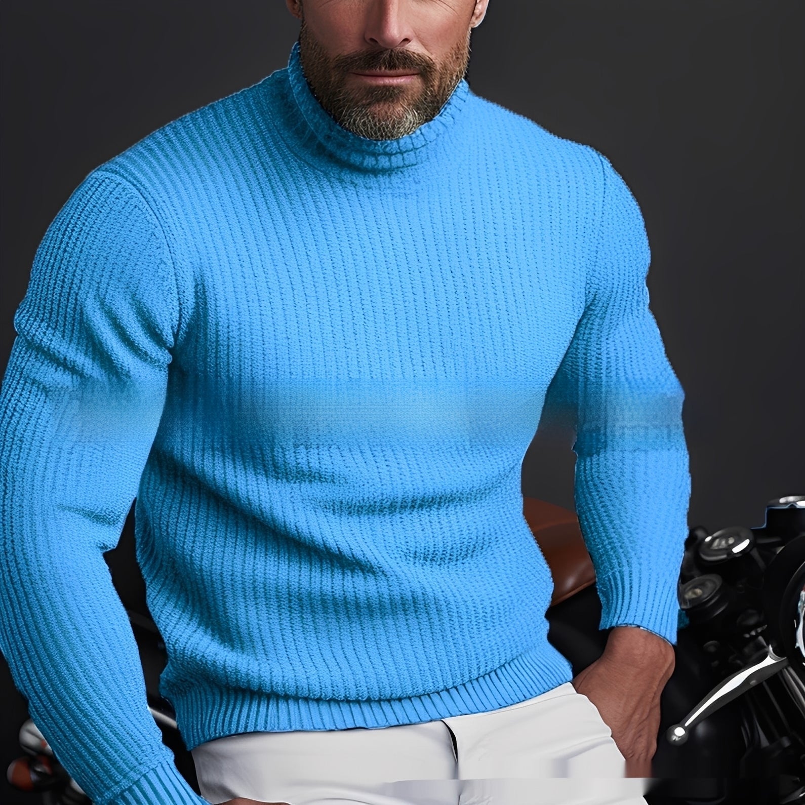 Richard - Warm, Soft Men's Turtleneck Sweater