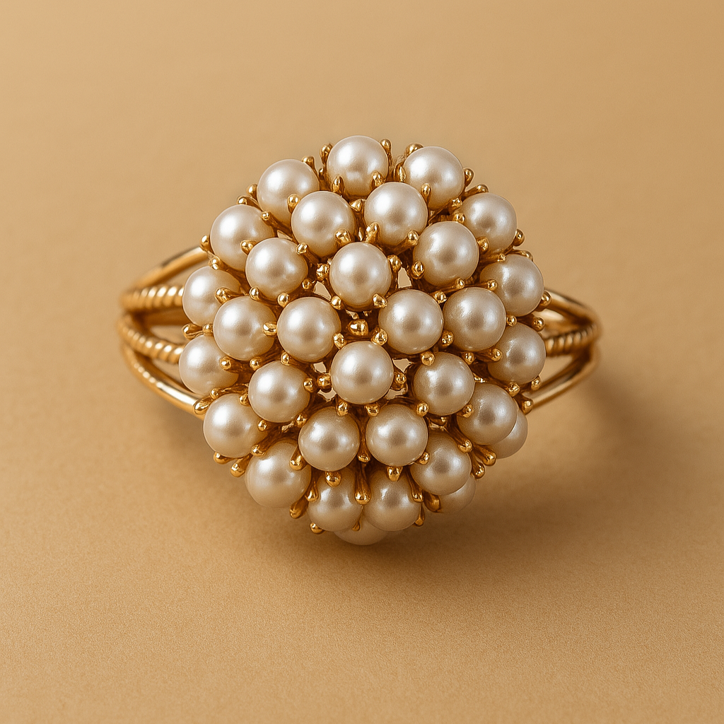 Sharnie – Ring with Embedded Pearls