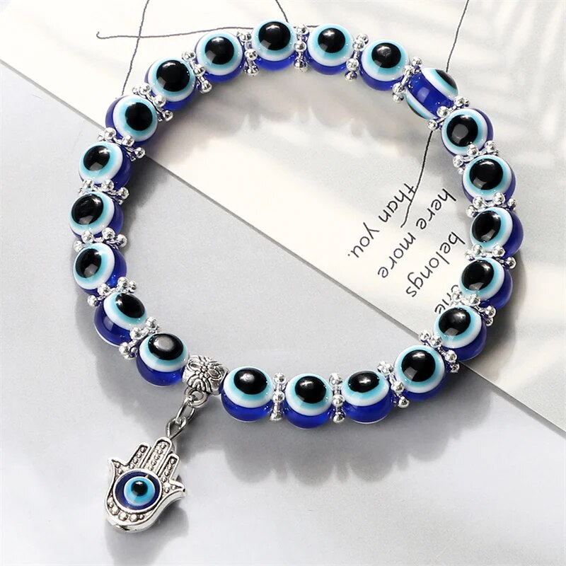 Evil Eye Ocean Style Anklet - Karma and Luck