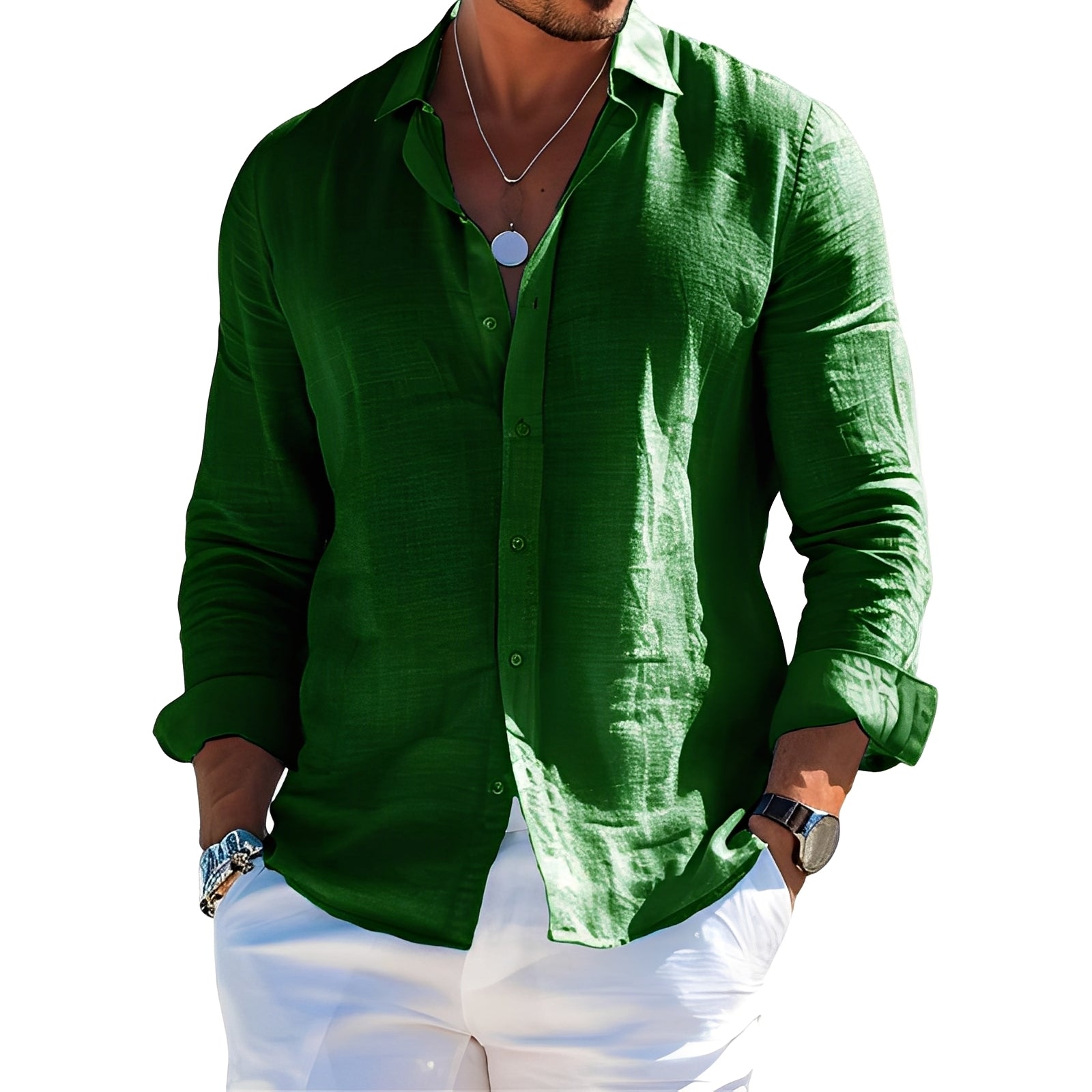 Félicien - Comfortable long-sleeve polo shirt