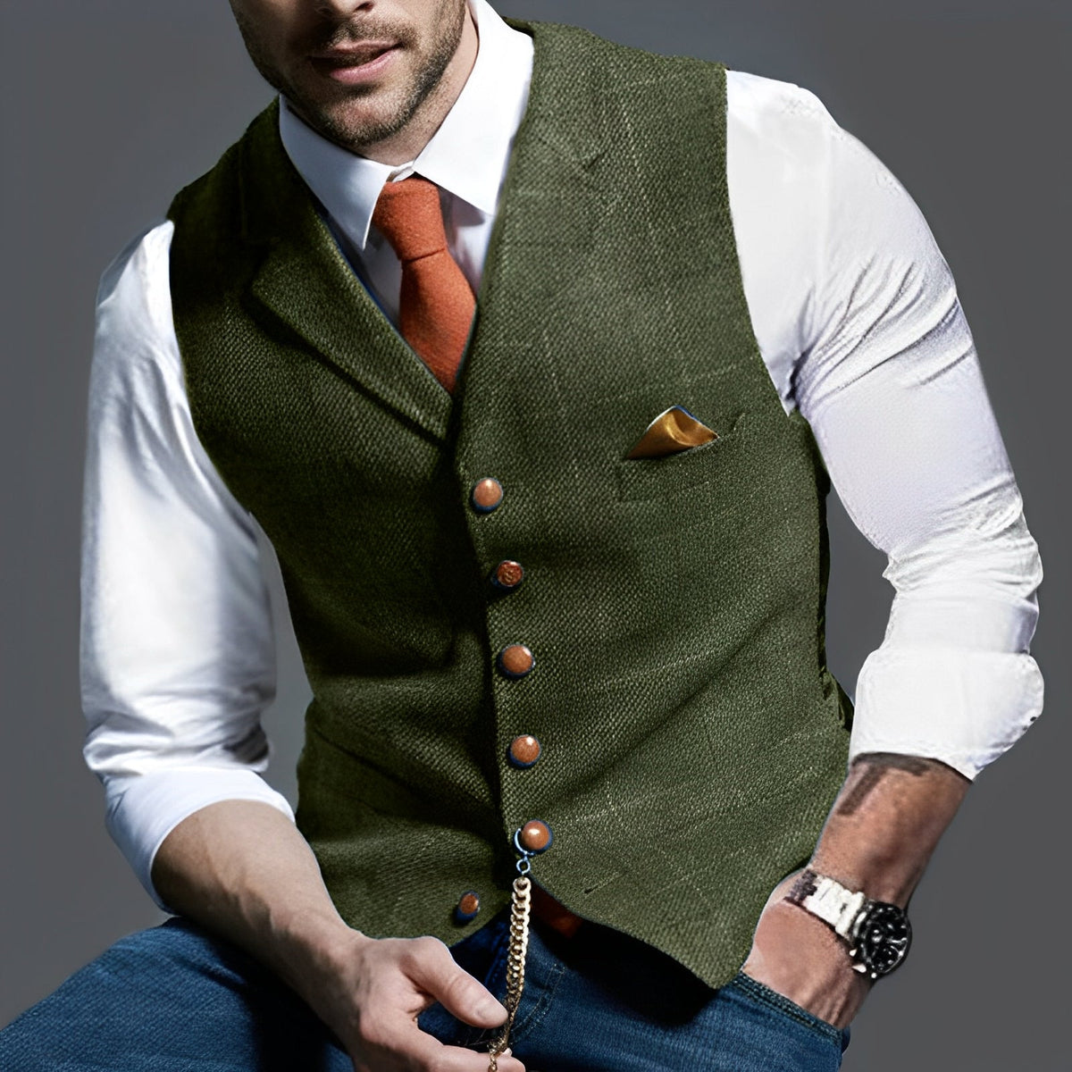 Jasper – Vintage Vest for Men