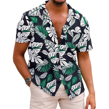 Harry - Stylish shirt with tropical print for men