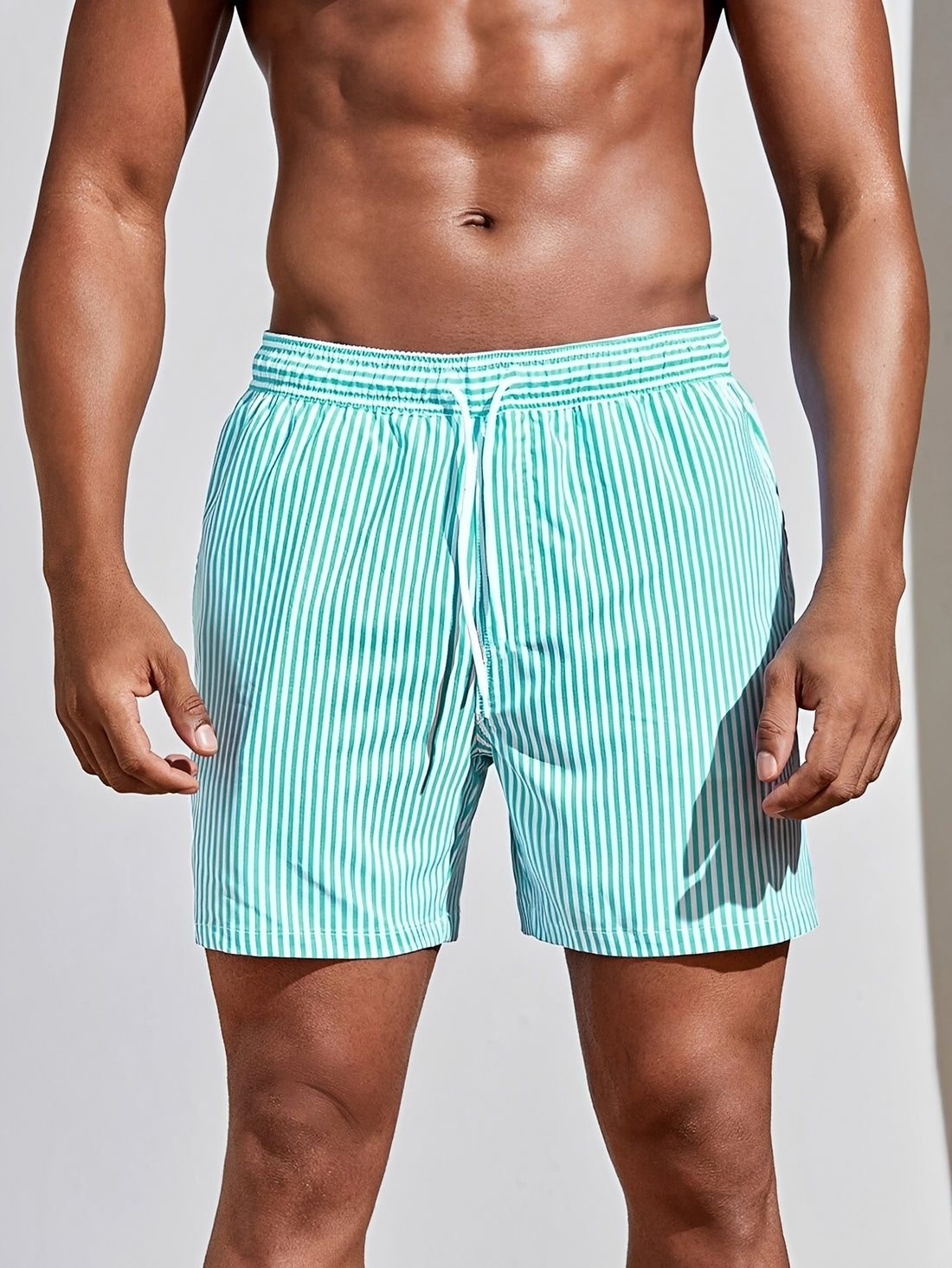 Reuben - Striped Quick-Drying Swim Shorts