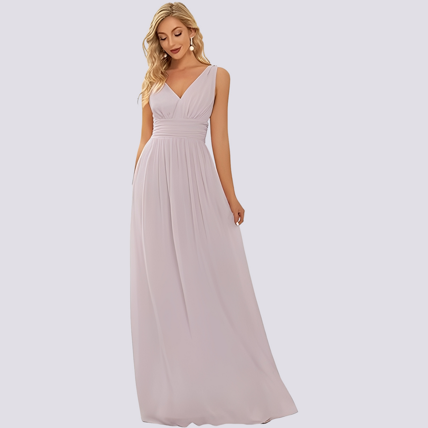 Maddie - Trendy sleeveless evening dress for women