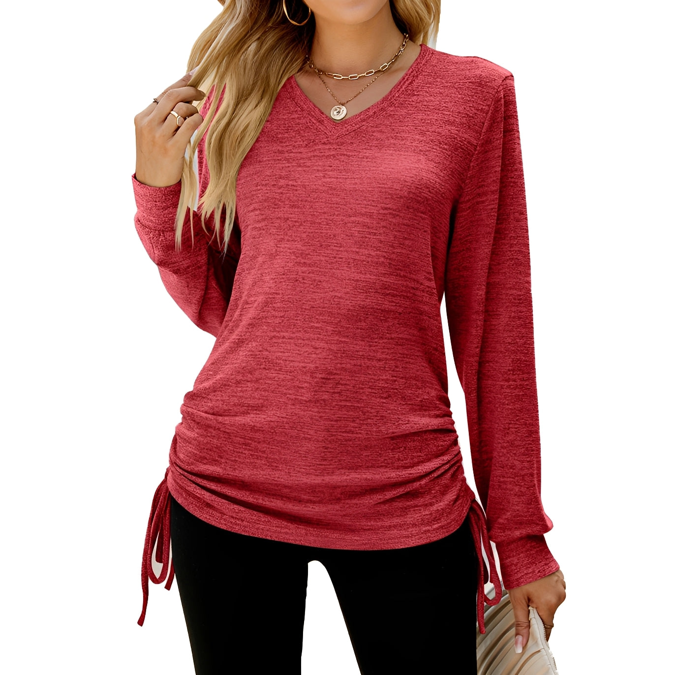 Ellaine - Women's Trendy V-neck Blouse