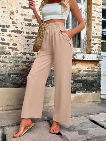 Allie - Stylish, loose-fitting high-waisted pants for women