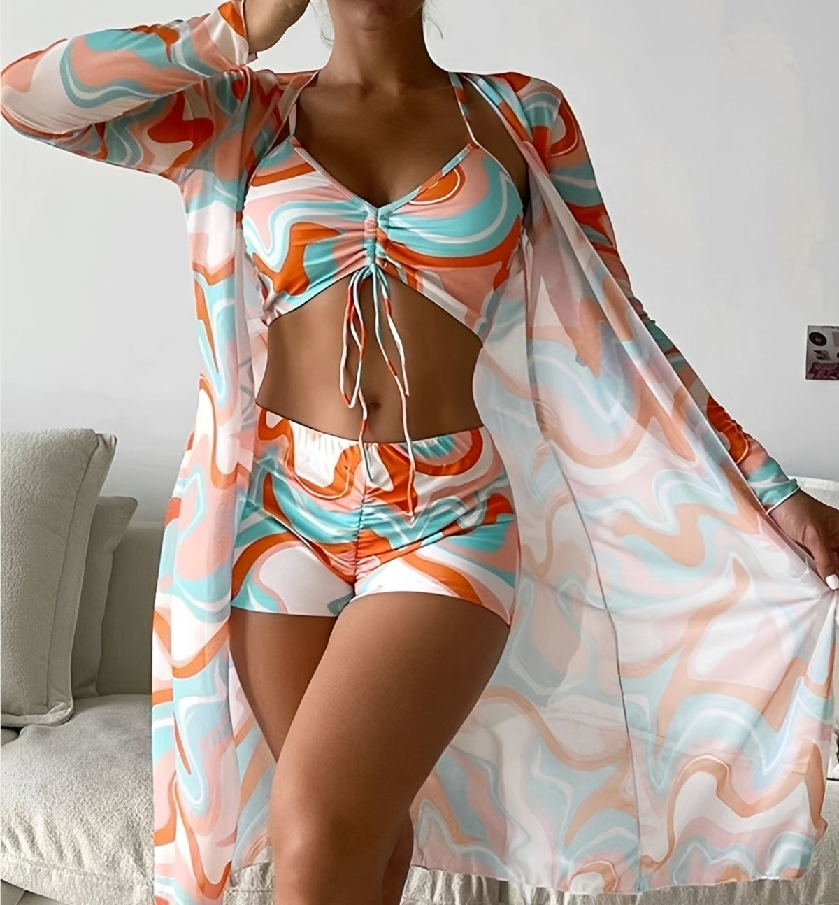 Nancy - Three Piece Swimsuit Set