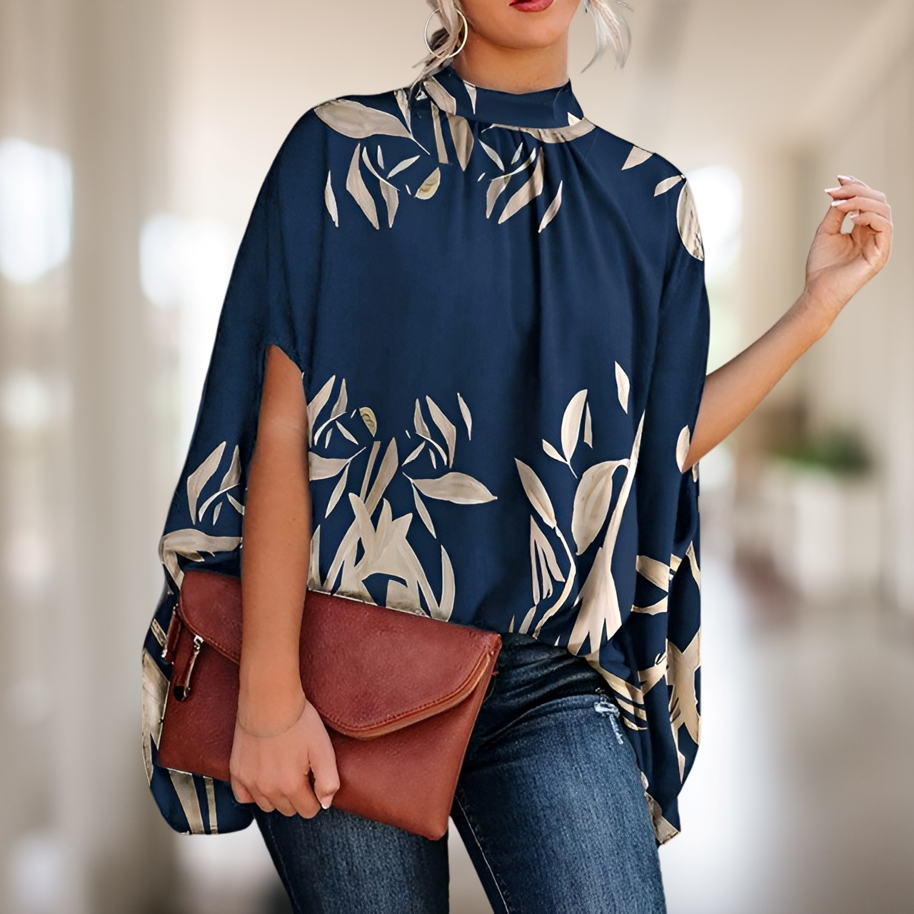 Zara - Stylish Blouse with Flared Cut