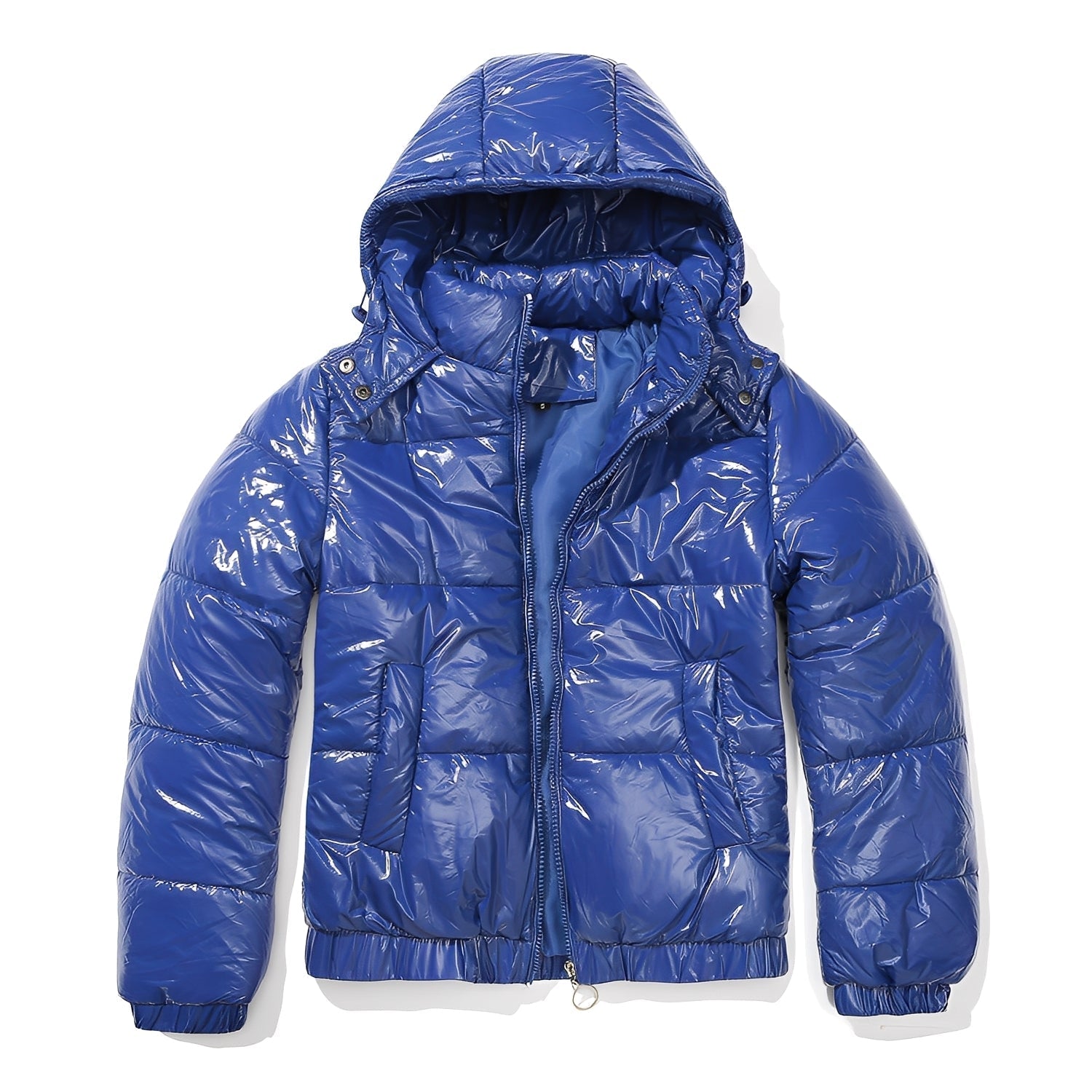 Yazmin - A thick, shiny women's jacket with hood
