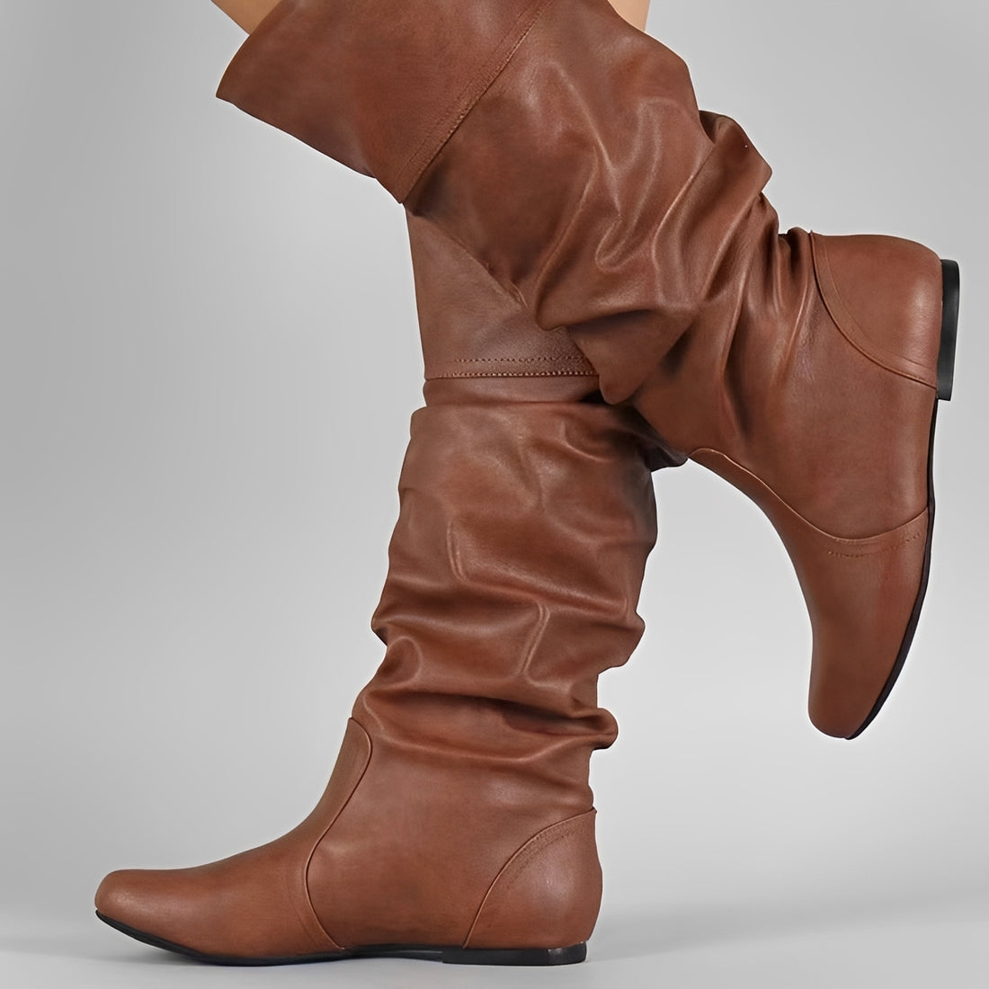 Lucia - Slip-on Flat Boots