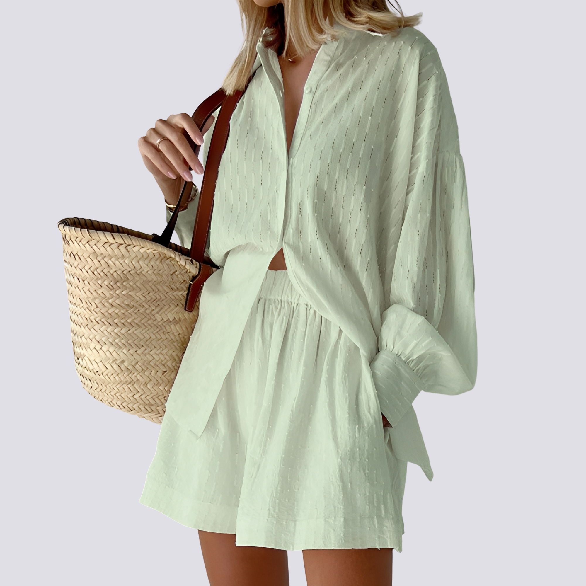 Patricia - Stylish, loose-fitting two-piece set for women