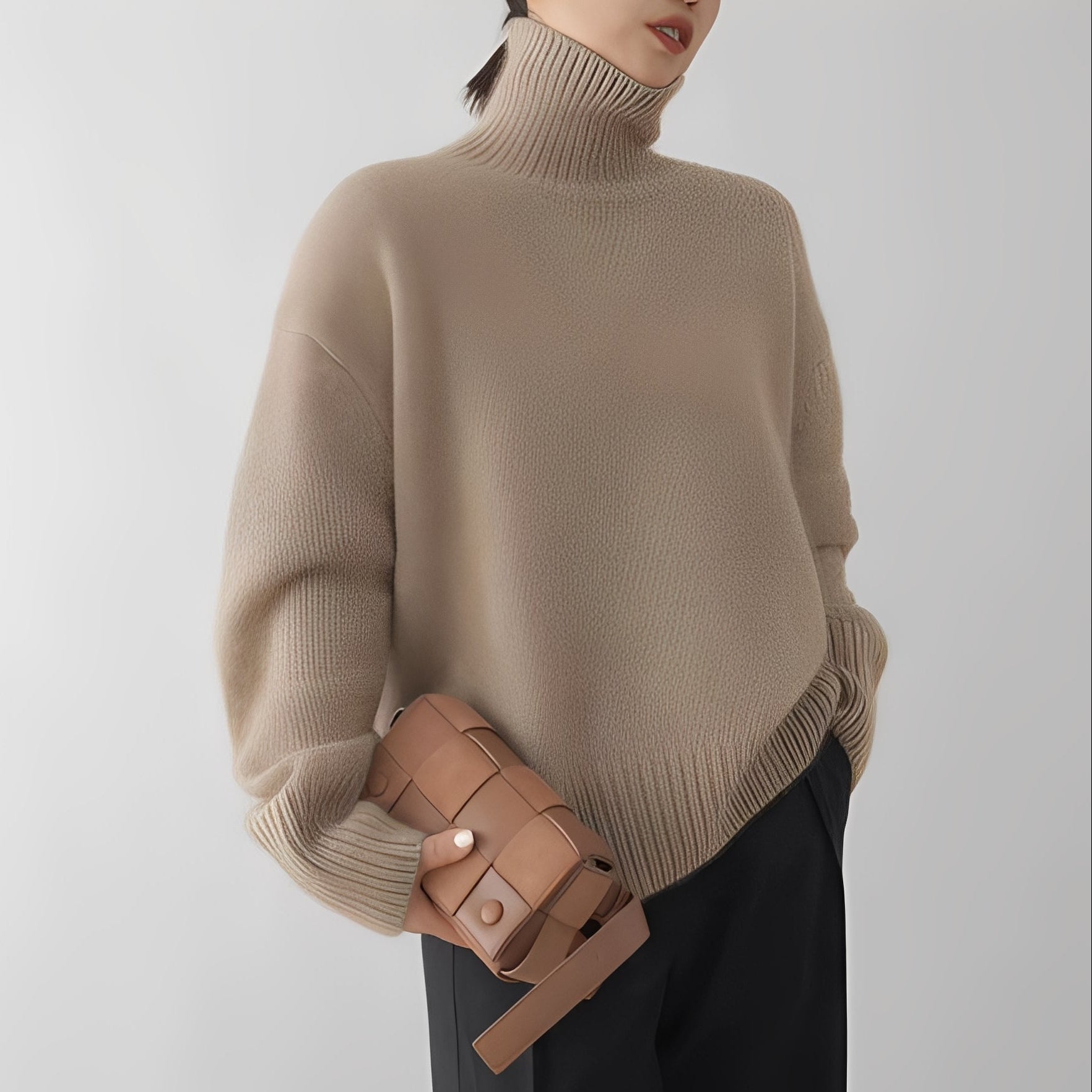 Clementine - Casual women's turtleneck sweater
