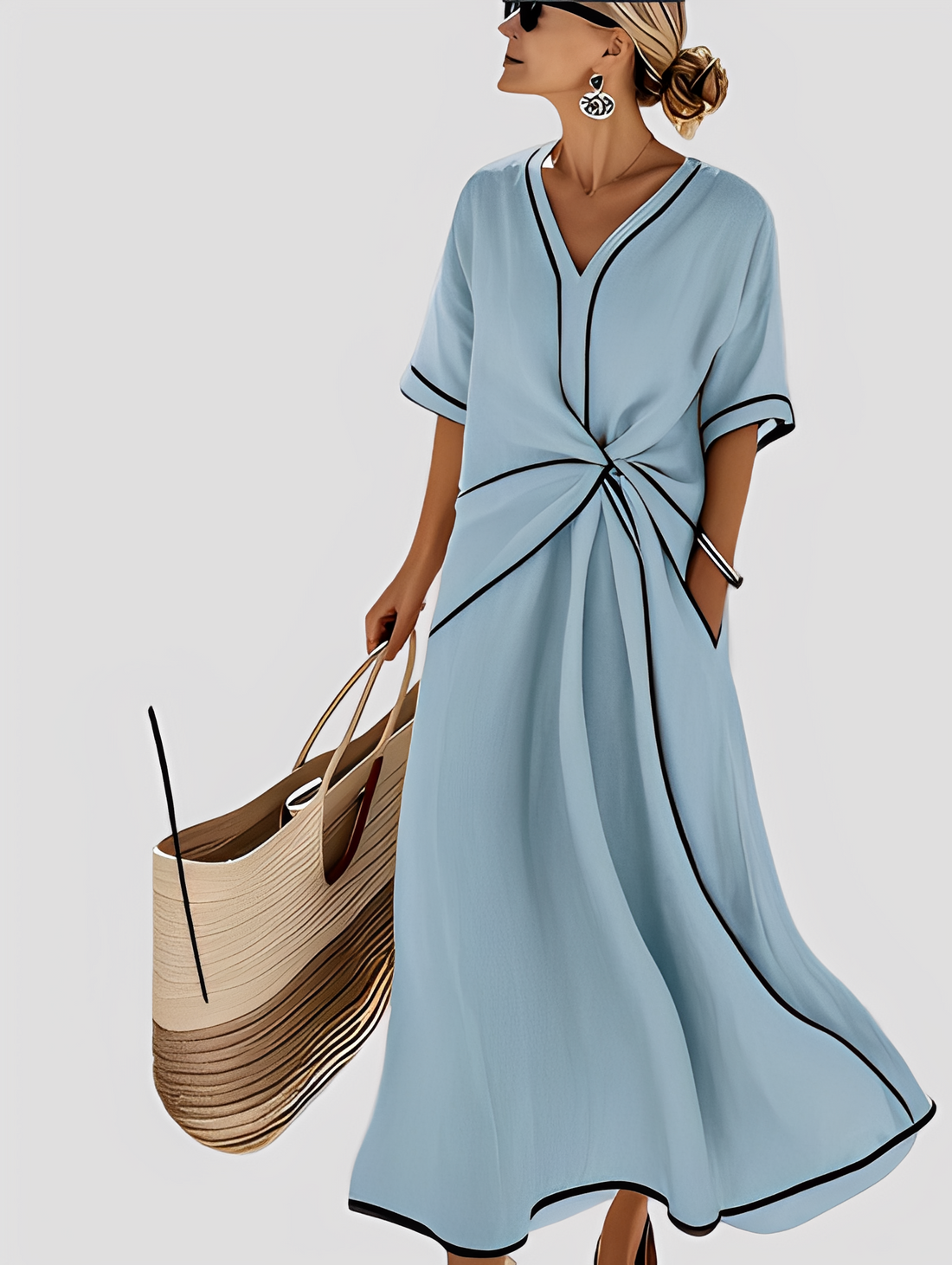 Mabel - Stylish, Loose-Fitting Maxi Dress for Women