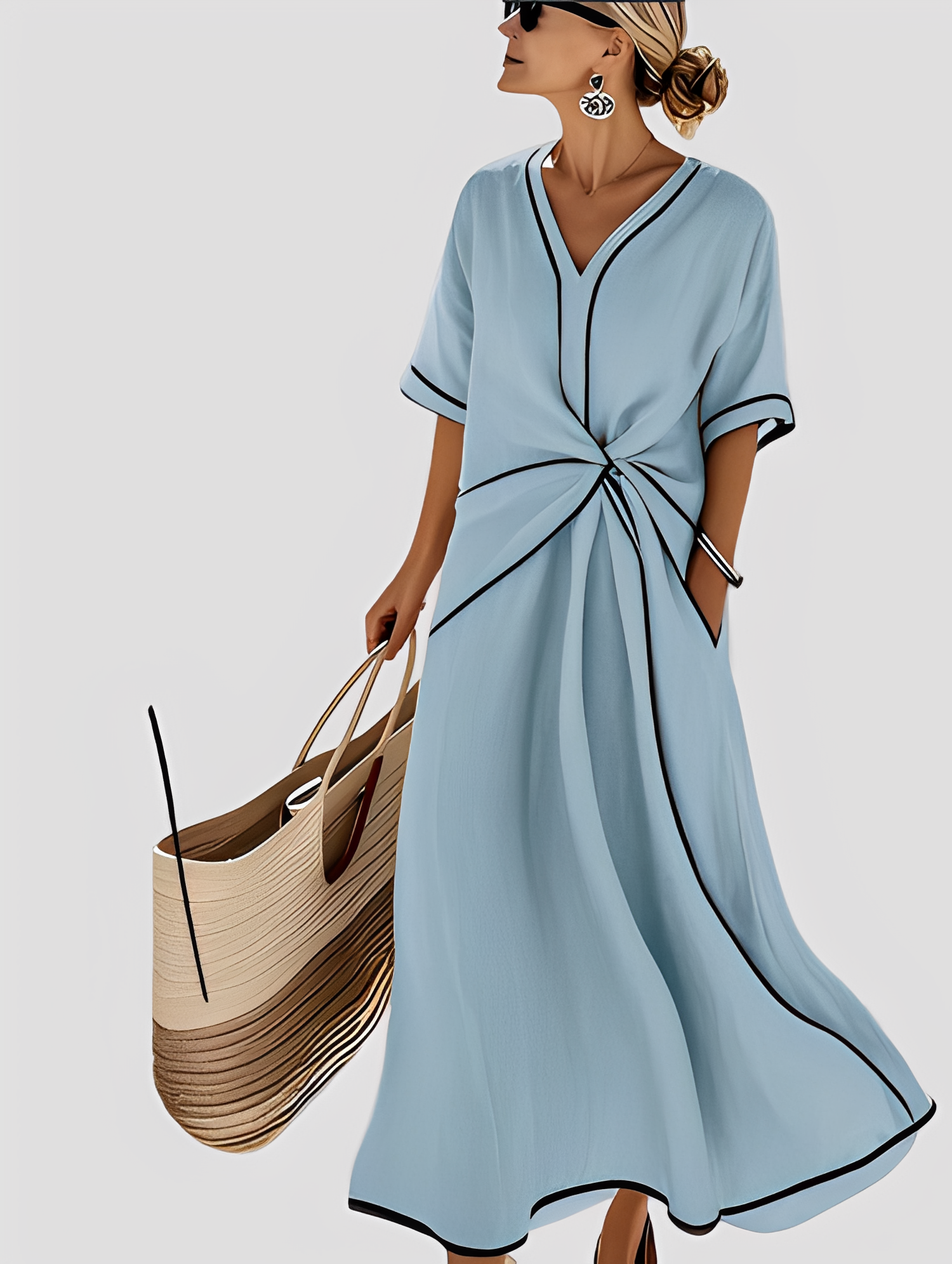 Mabel - Stylish, Loose-Fitting Maxi Dress for Women