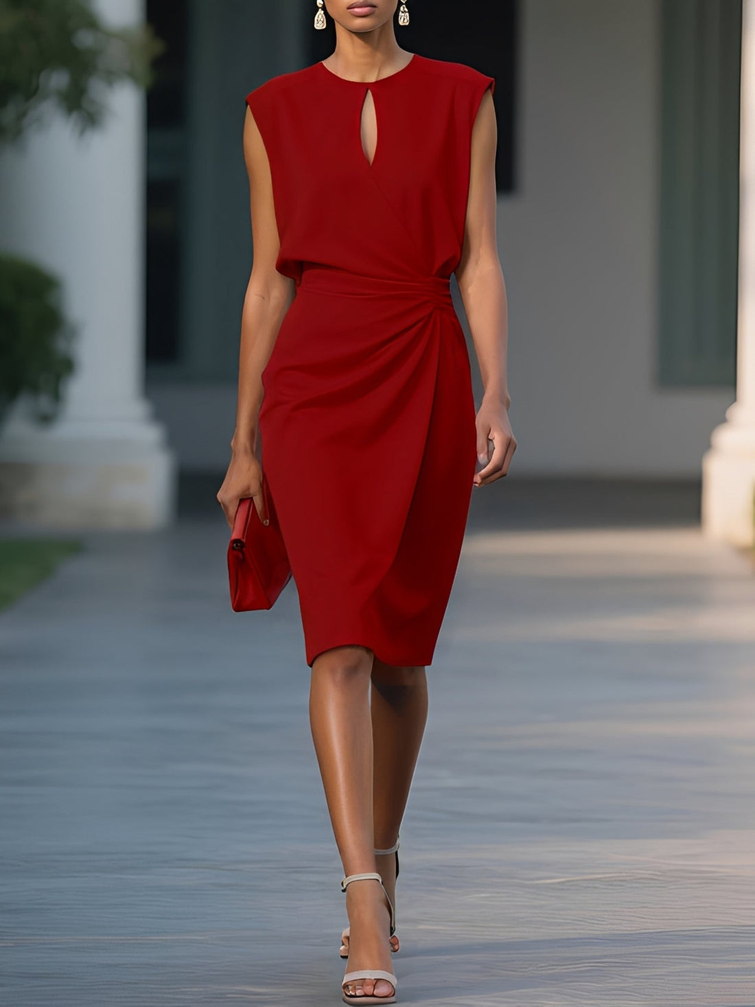 Ashley – Midi dress for women – for festive occasions