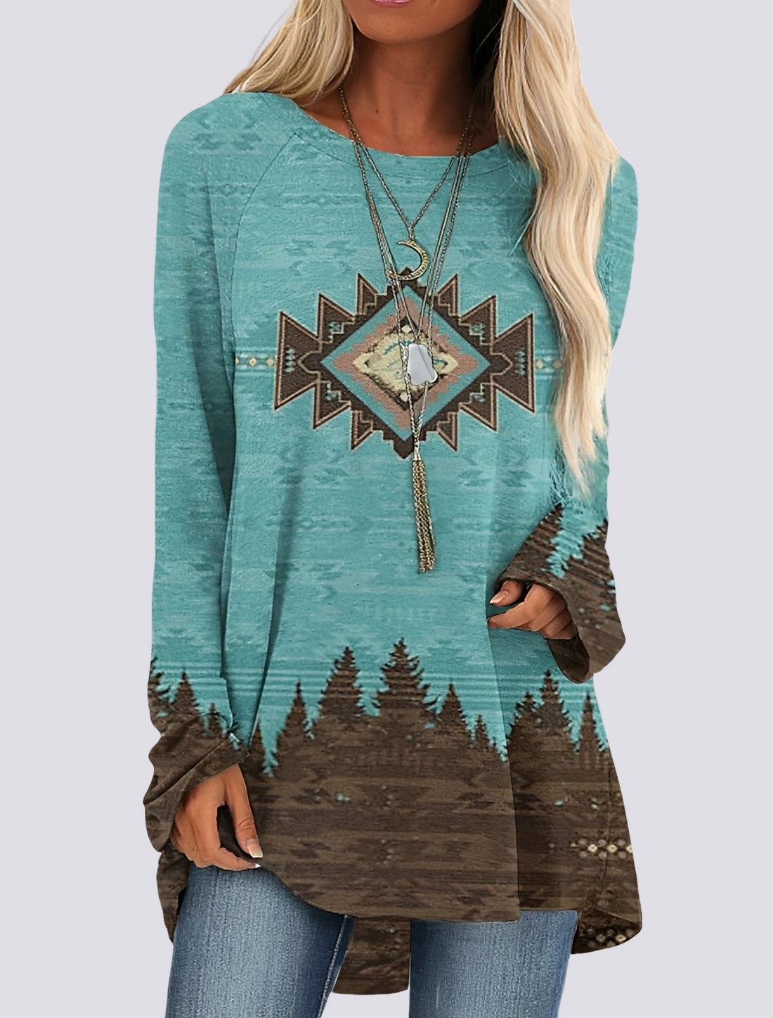 Monica - Stylish Ethnic Shirt Dress
